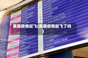 美国疫情起飞(美国疫情起飞了吗)