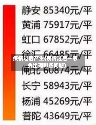 疫情过后产生(疫情过后一般会出现哪些问题)-第1张图片