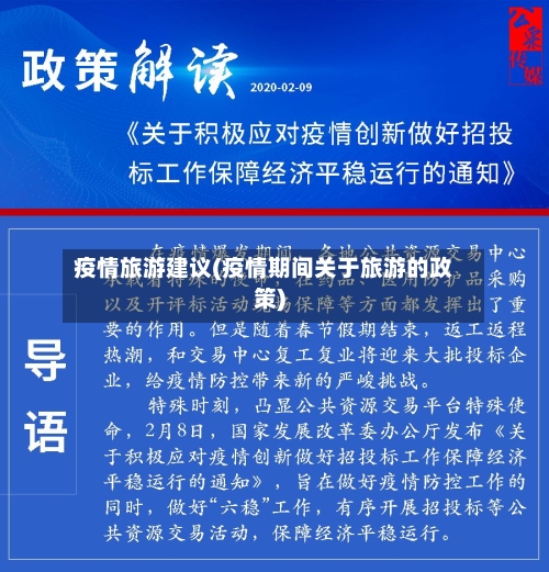 疫情旅游建议(疫情期间关于旅游的政策)-第1张图片