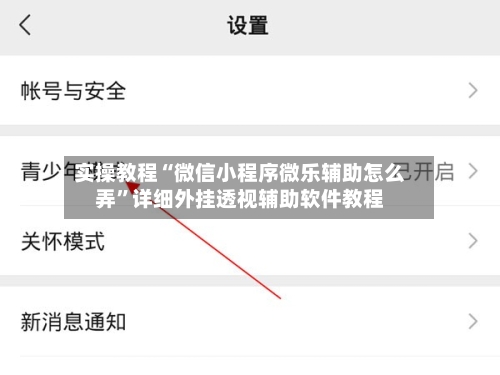 实操教程“微信小程序微乐辅助怎么弄”详细外挂透视辅助软件教程-第2张图片