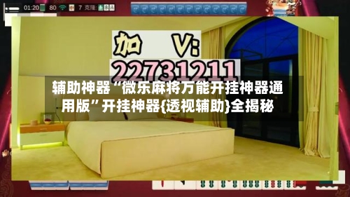 辅助神器“微乐麻将万能开挂神器通用版”开挂神器{透视辅助}全揭秘-第1张图片