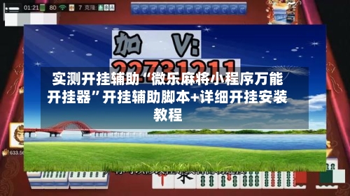 实测开挂辅助“微乐麻将小程序万能开挂器”开挂辅助脚本+详细开挂安装教程-第1张图片