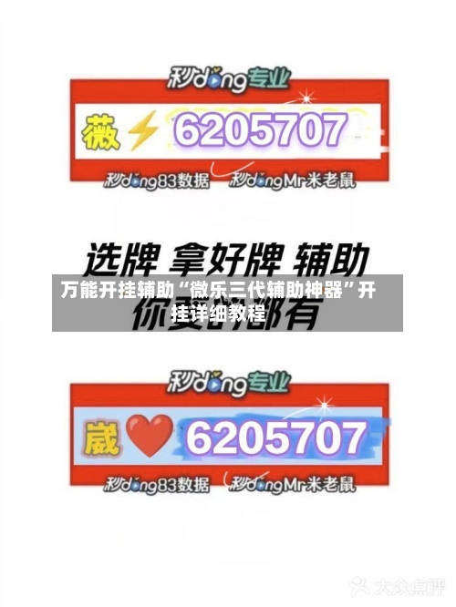 万能开挂辅助“微乐三代辅助神器	”开挂详细教程-第2张图片